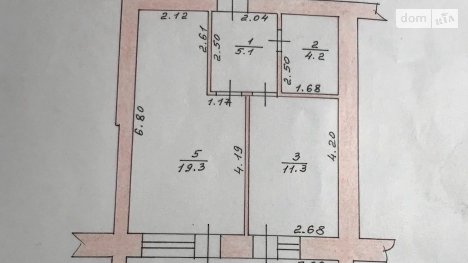 1-комнатная квартира 46 кв. м в Тернополе, ул. Академика Сергея Королева, 5 - фото 5