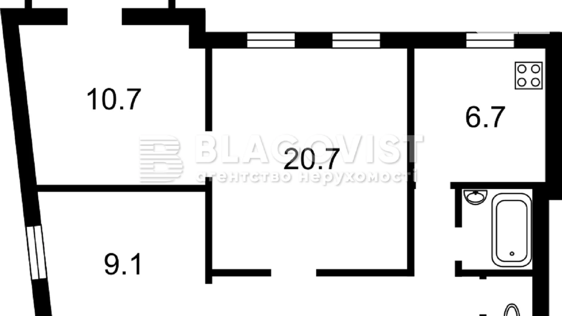 Продается 3-комнатная квартира 62 кв. м в Киеве, цена: 189998 $ - фото 2