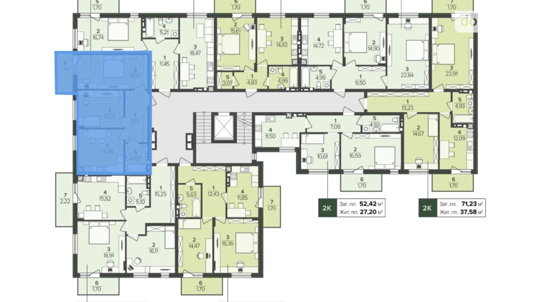Продается 2-комнатная квартира 62.54 кв. м в Сокольниках, ул. Свободы - фото 2
