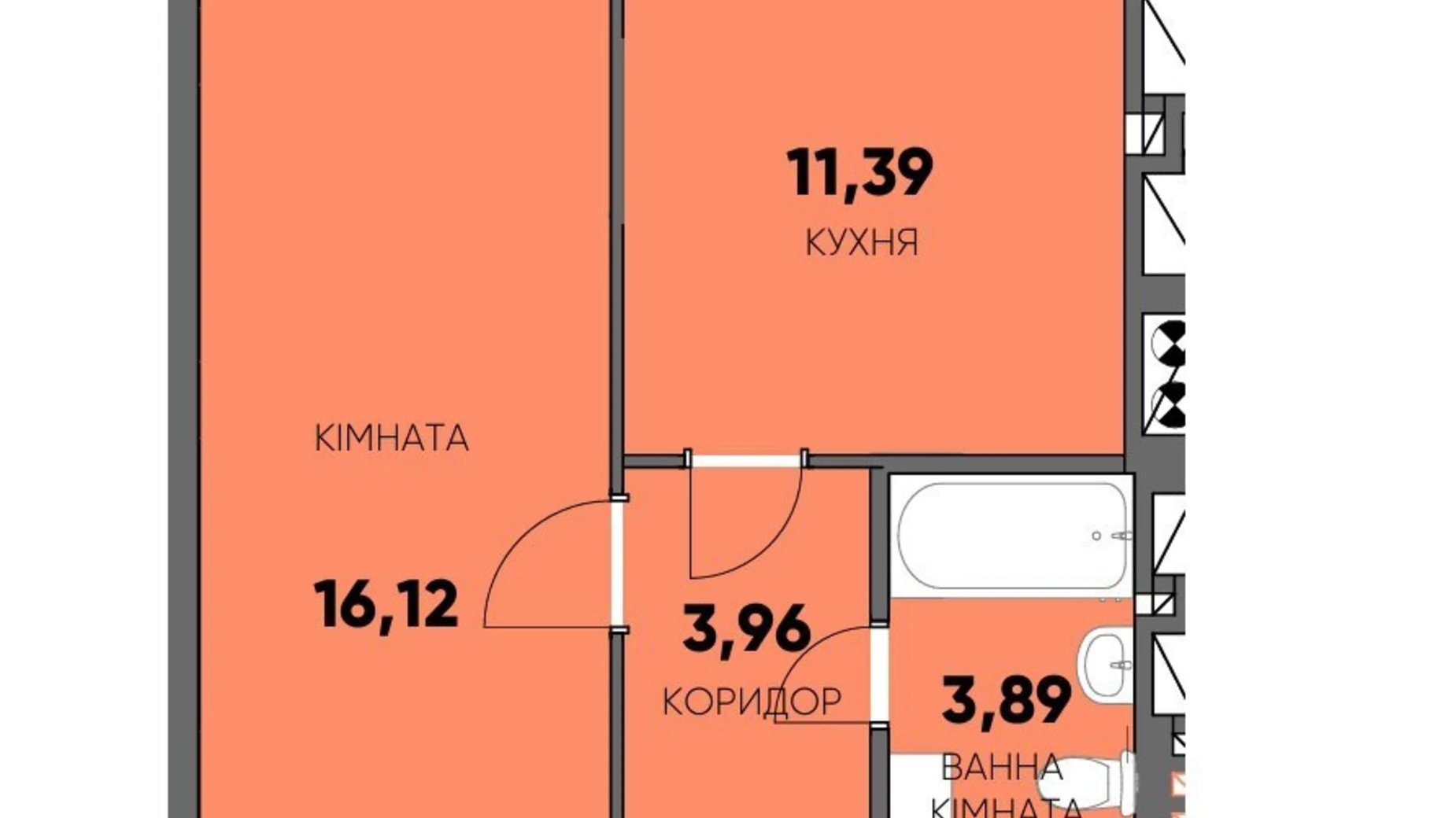 Продається 1-кімнатна квартира 35 кв. м у Бучі, вул. Миколи Мозгового, 2 - фото 5