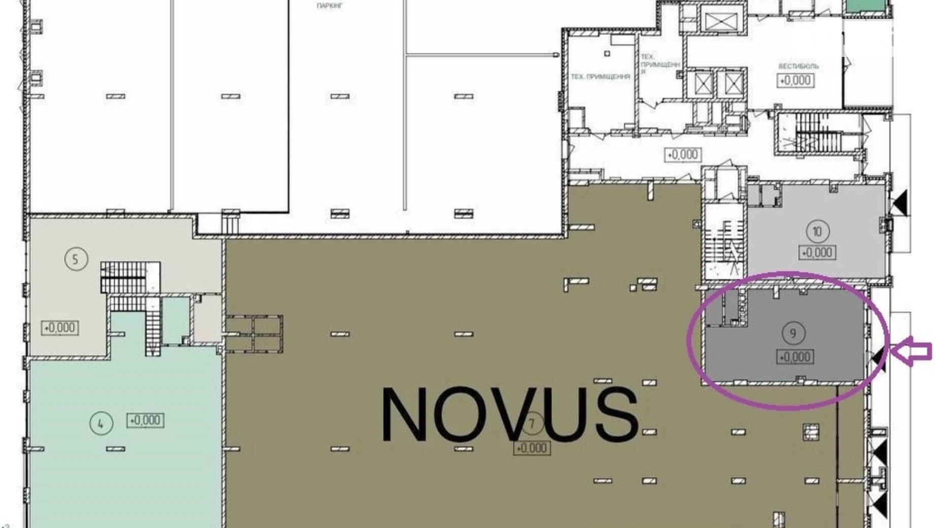 Сдается в аренду помещения свободного назначения 65.9 кв. м в 9-этажном здании, цена: 78000 грн - фото 2