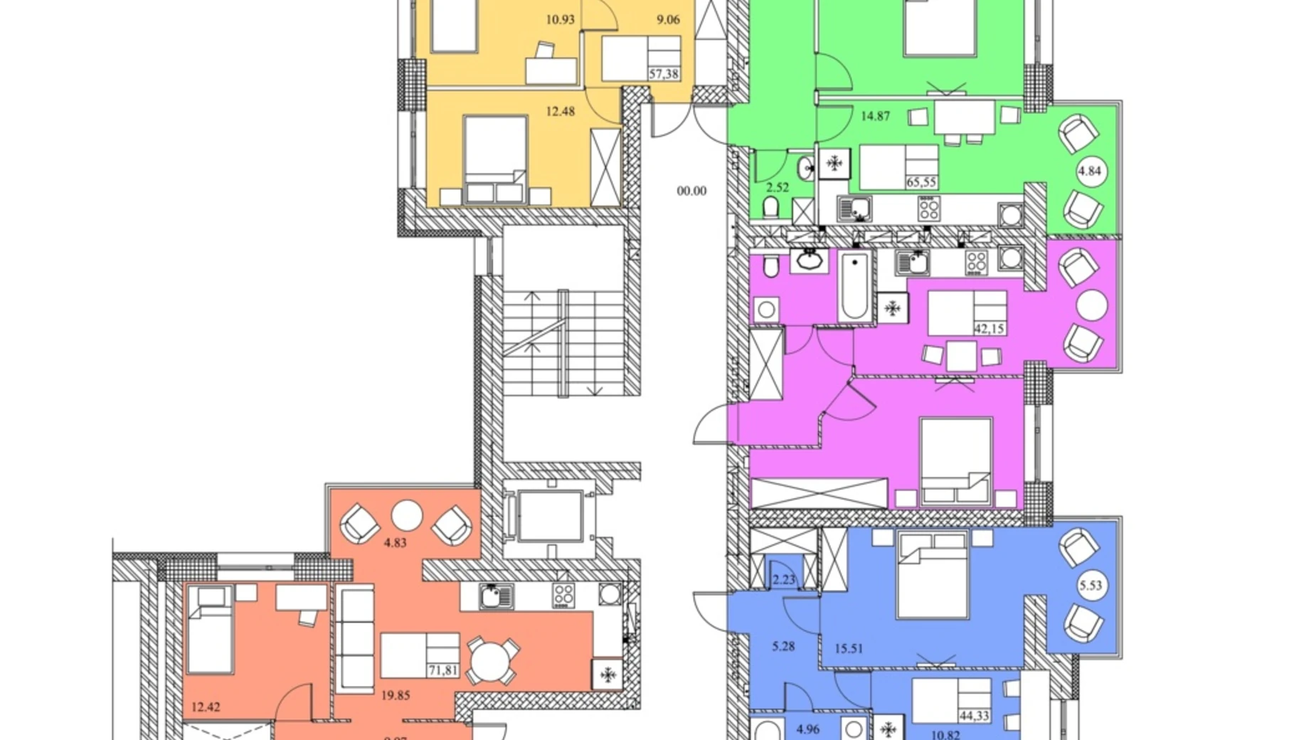 1-кімнатна квартира 44.6 кв. м у Тернополі, вул. Шептицького Андрія Митрополита - фото 2