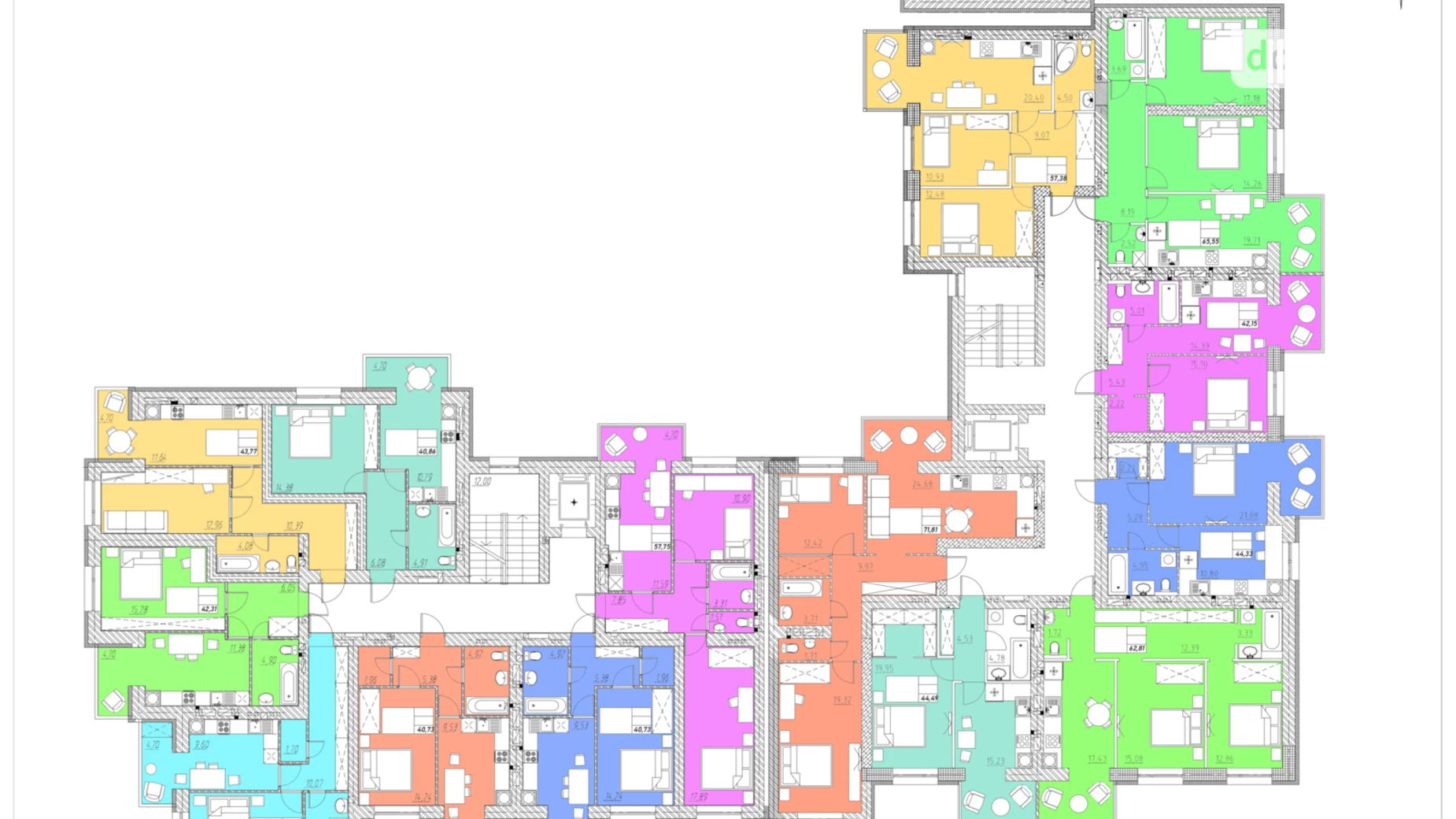 1-кімнатна квартира 41.2 кв. м у Тернополі, вул. Шептицького Андрія Митрополита - фото 4