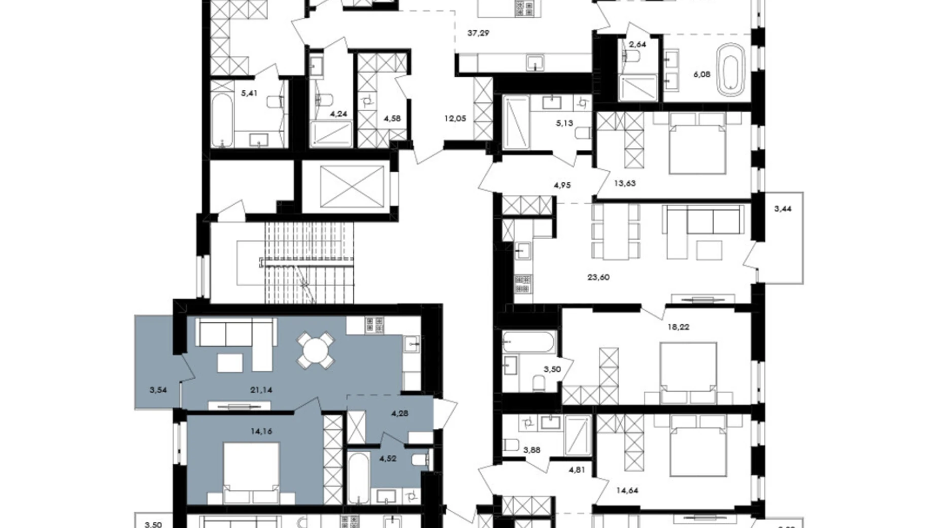 Продается 1-комнатная квартира 45.17 кв. м в Львове, ул. Замарстиновская, 76 - фото 3