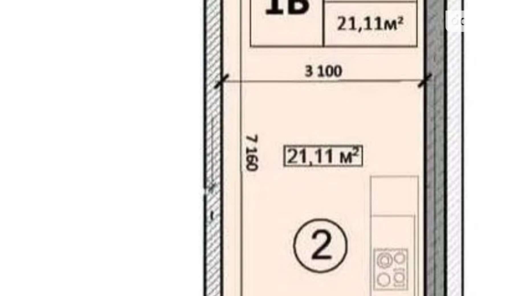 Продається 1-кімнатна квартира 36 кв. м у Києві, вул. Глибочицька, 73 - фото 3