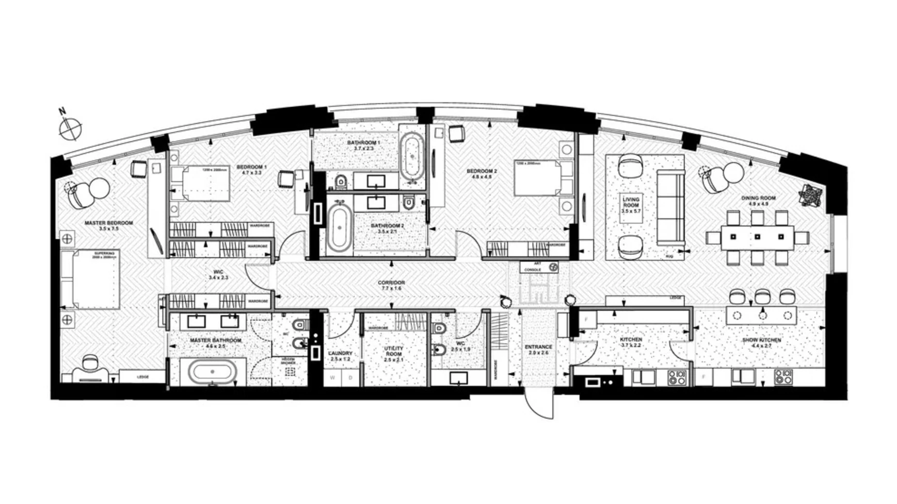 Продається 4-кімнатна квартира 192.6 кв. м у Києві, вул. Лютеранська, 14В - фото 2