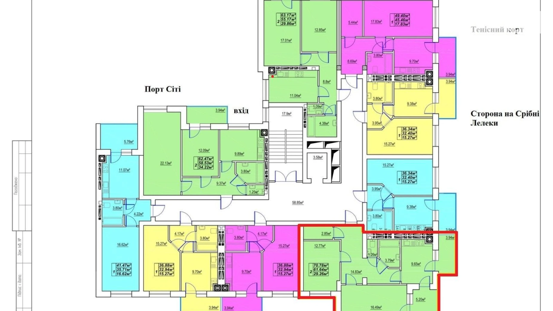 2-комнатная квартира 70.78 кв. м в Луцке, ул. Карпенко-Карого, 7А - фото 2