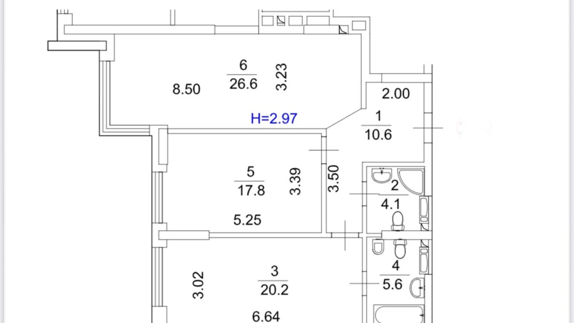 Продается 2-комнатная квартира 84.9 кв. м в Киеве, ул. Зверинецкая, 70А - фото 3