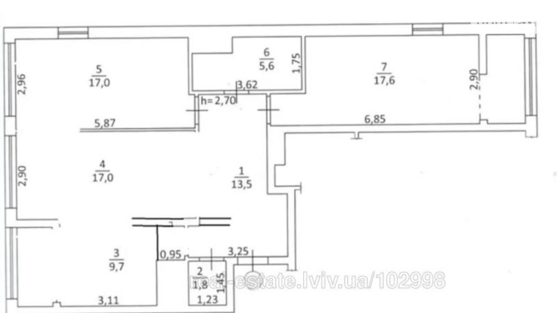 Продается 2-комнатная квартира 89 кв. м в Львове, ул. Академика Игоря Юхновського(Профессора Петра Буйка), 27 - фото 2