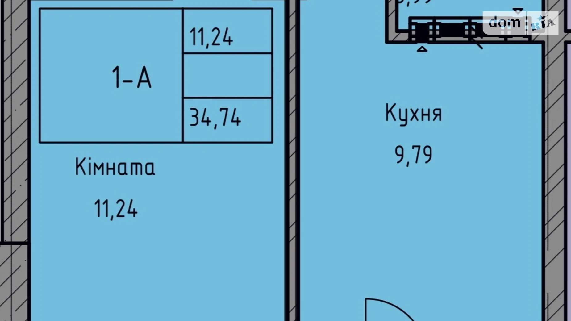 Продається 1-кімнатна квартира 34 кв. м у Одесі - фото 5