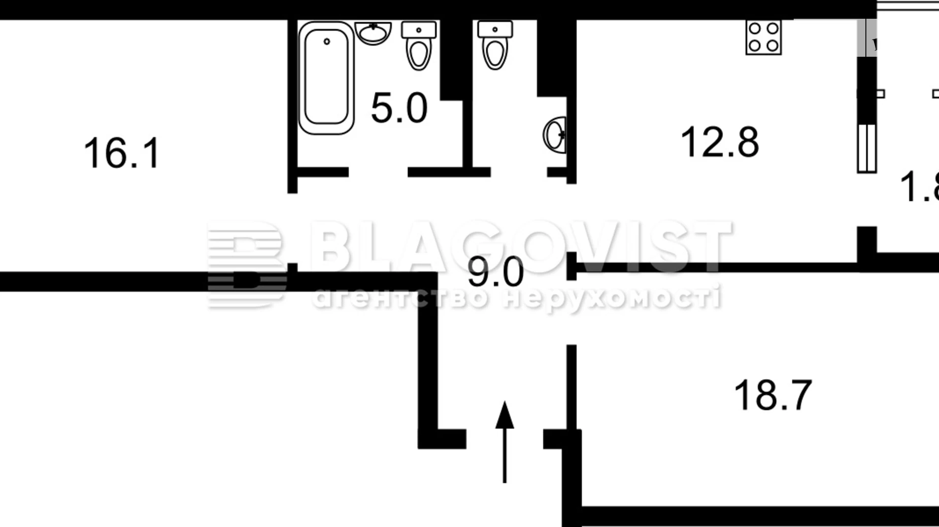 Продається 1-кімнатна квартира 66 кв. м у Києві, вул. Івана Виговського(Маршала Гречка), 10С - фото 2