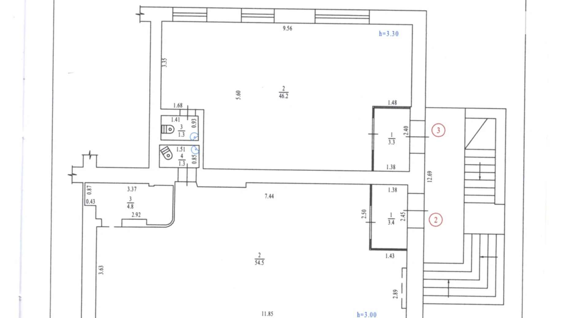 Сдается в аренду помещения свободного назначения 64 кв. м в 5-этажном здании, цена: 64000 грн - фото 3