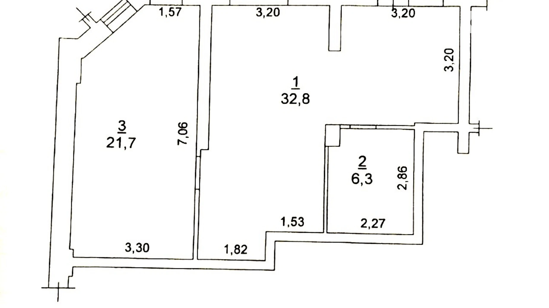 Продается помещения свободного назначения 60.8 кв. м в 17-этажном здании, цена: 42000 $ - фото 3