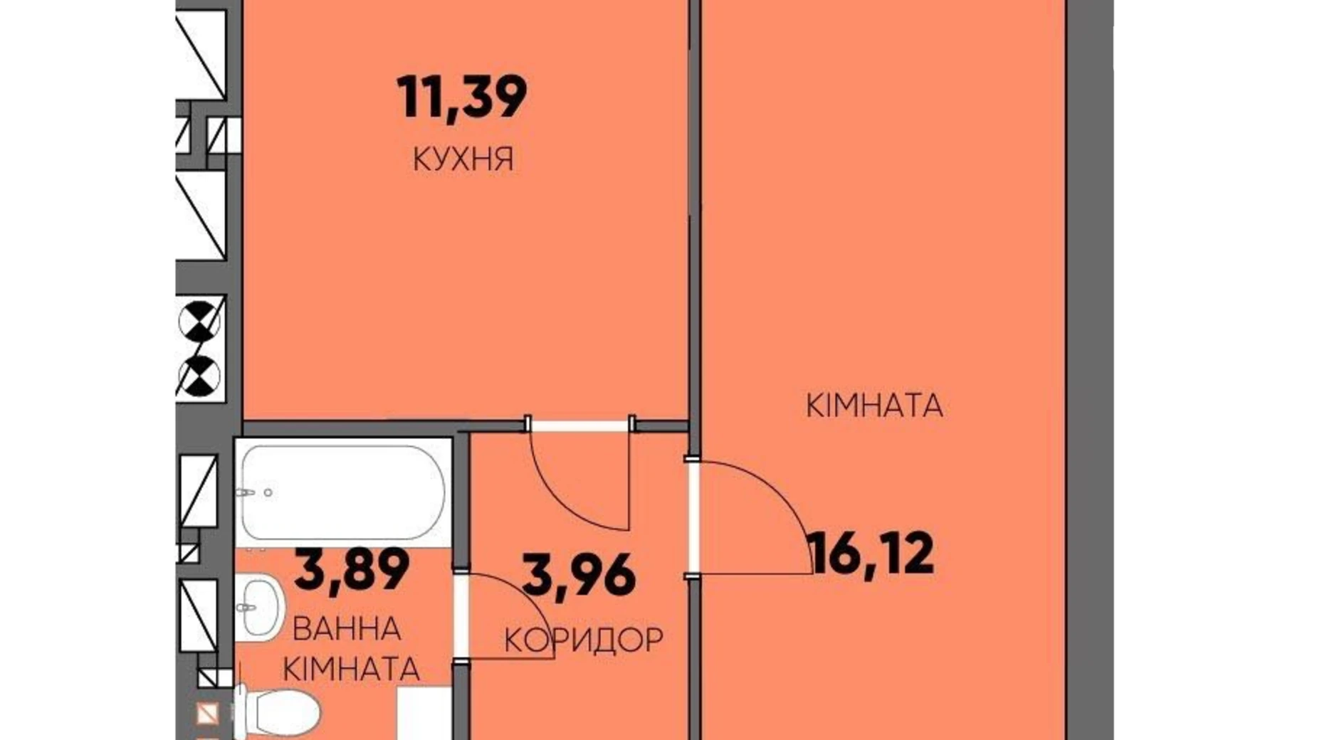 Продается 1-комнатная квартира 35 кв. м в Буче, ул. Ивана Кожедуба, 2/1 - фото 2