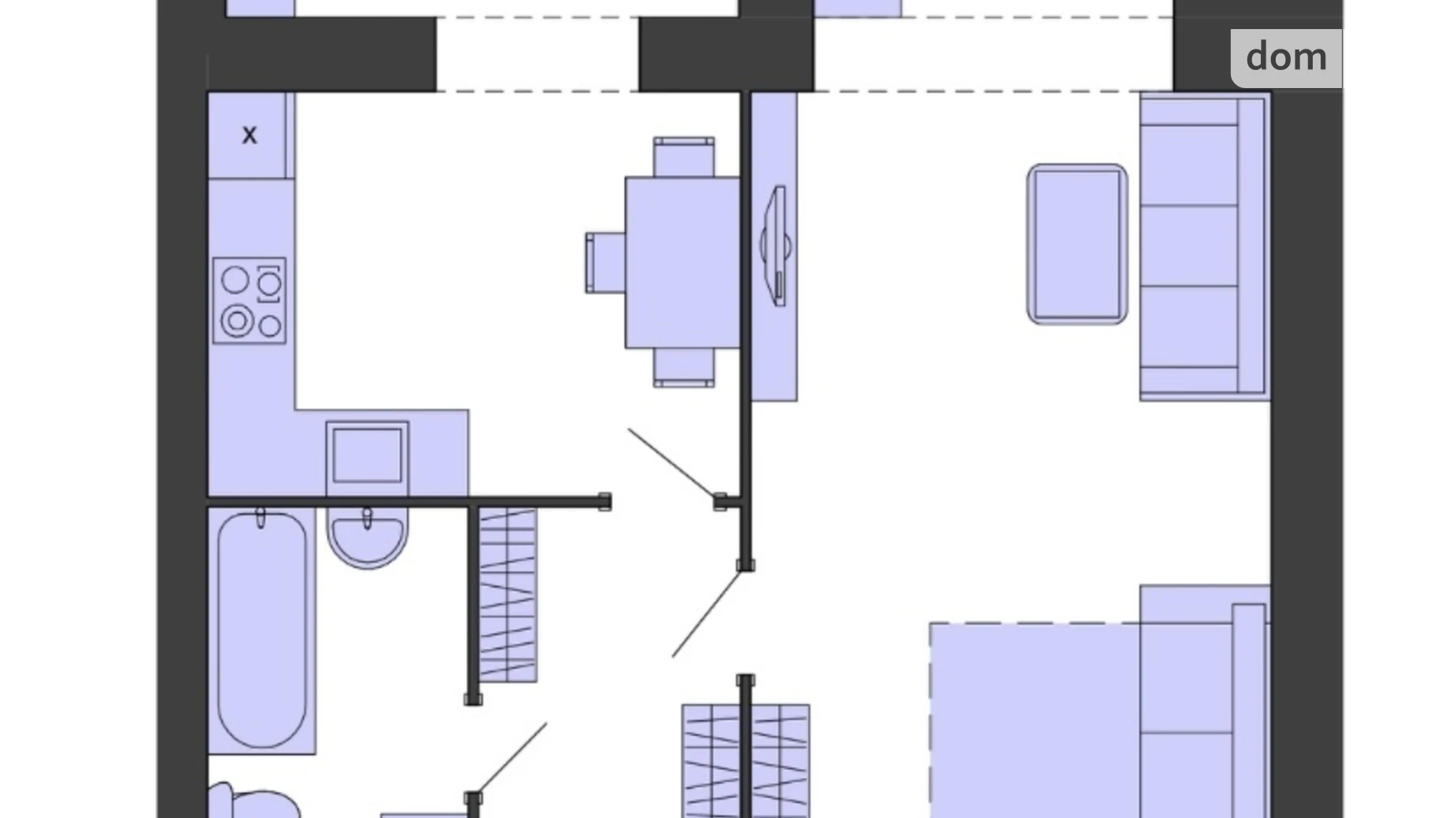 Продается 1-комнатная квартира 46 кв. м в Хмельницком, Старокостянтиновское шоссе, 5/5А корпус 1 - фото 2
