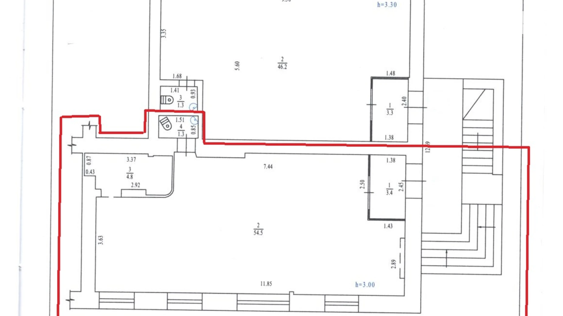 Сдается в аренду помещения свободного назначения 64 кв. м в 5-этажном здании, цена: 64000 грн - фото 5