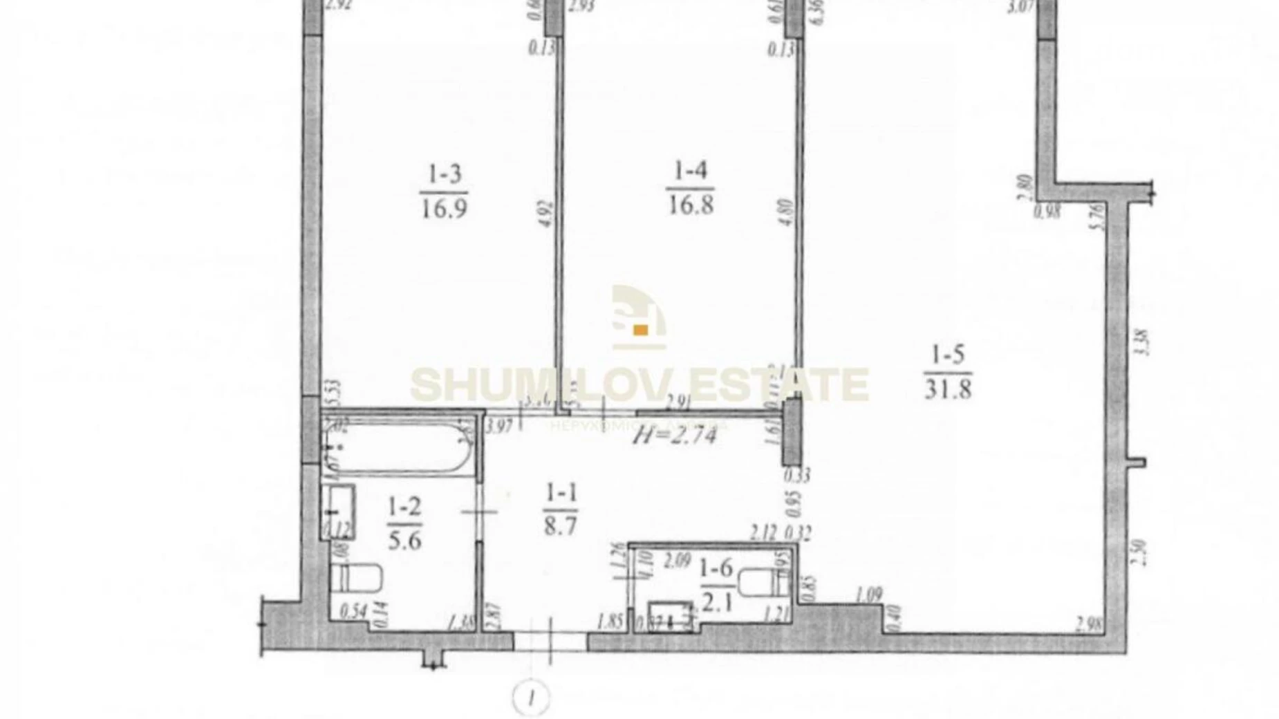 Продается 2-комнатная квартира 81.9 кв. м в Львове, ул. Брюховицкая, 143 - фото 3
