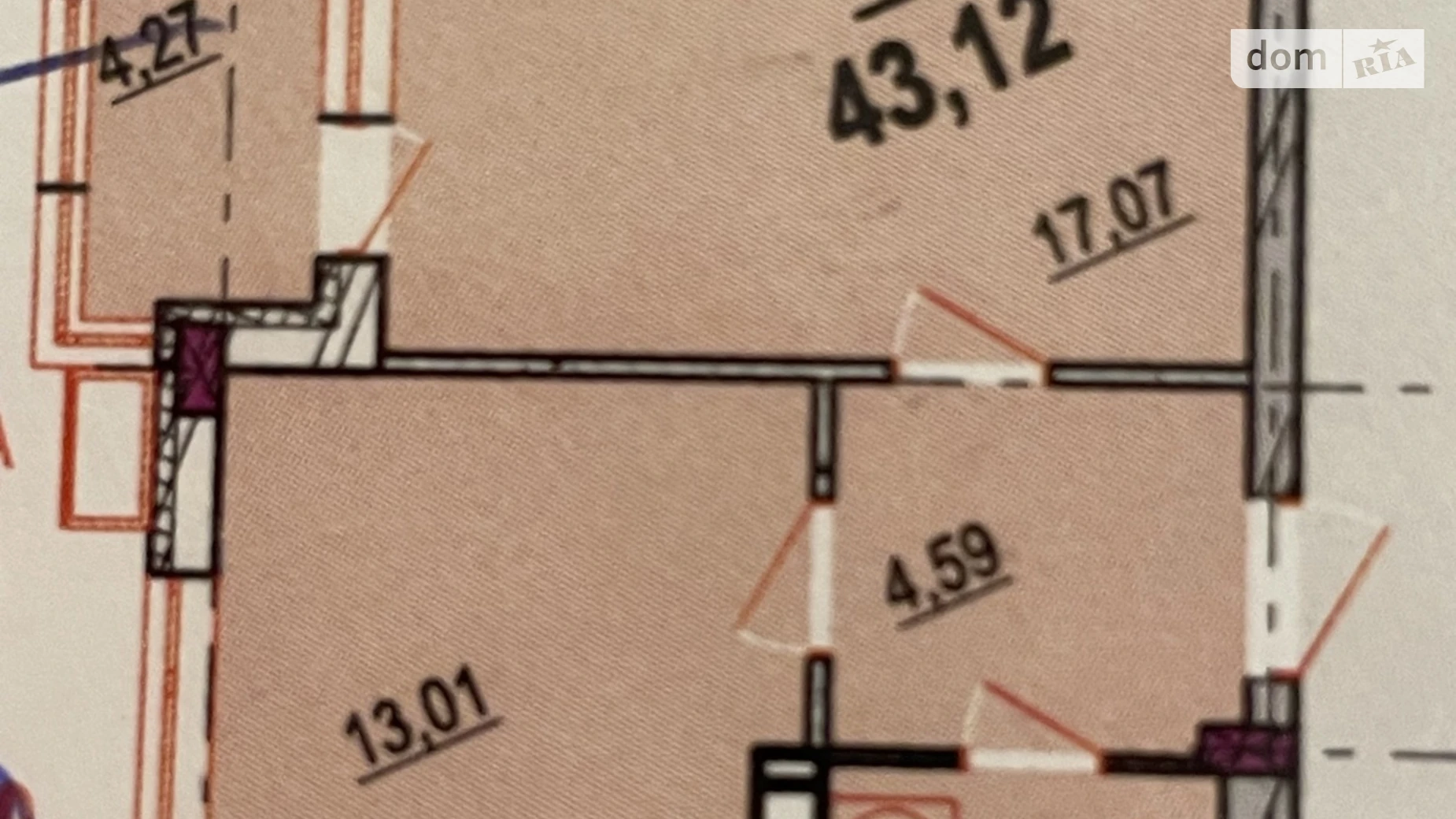 Продается 1-комнатная квартира 43.12 кв. м в Виннице, ул. Ивана Богуна, 27Б - фото 5