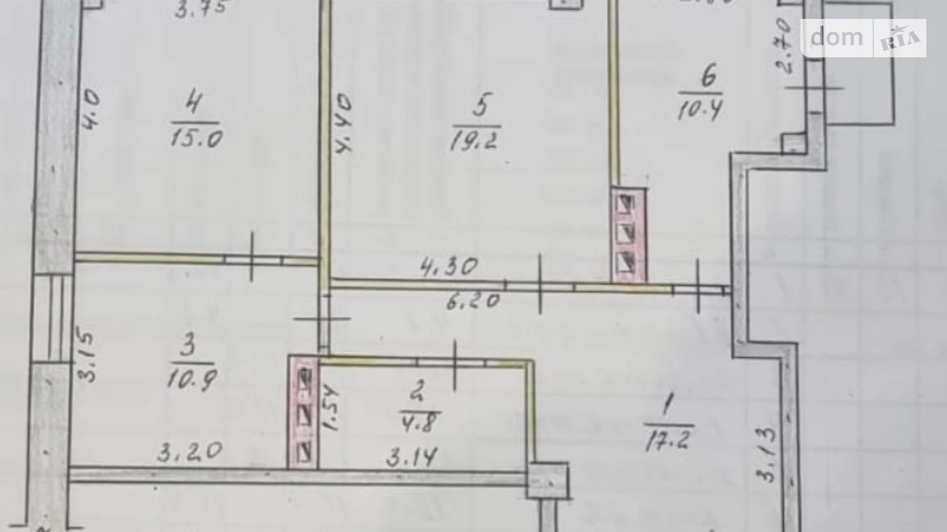 Продается 3-комнатная квартира 77.5 кв. м в Днепре, просп. Поля Александра, 27Д - фото 2