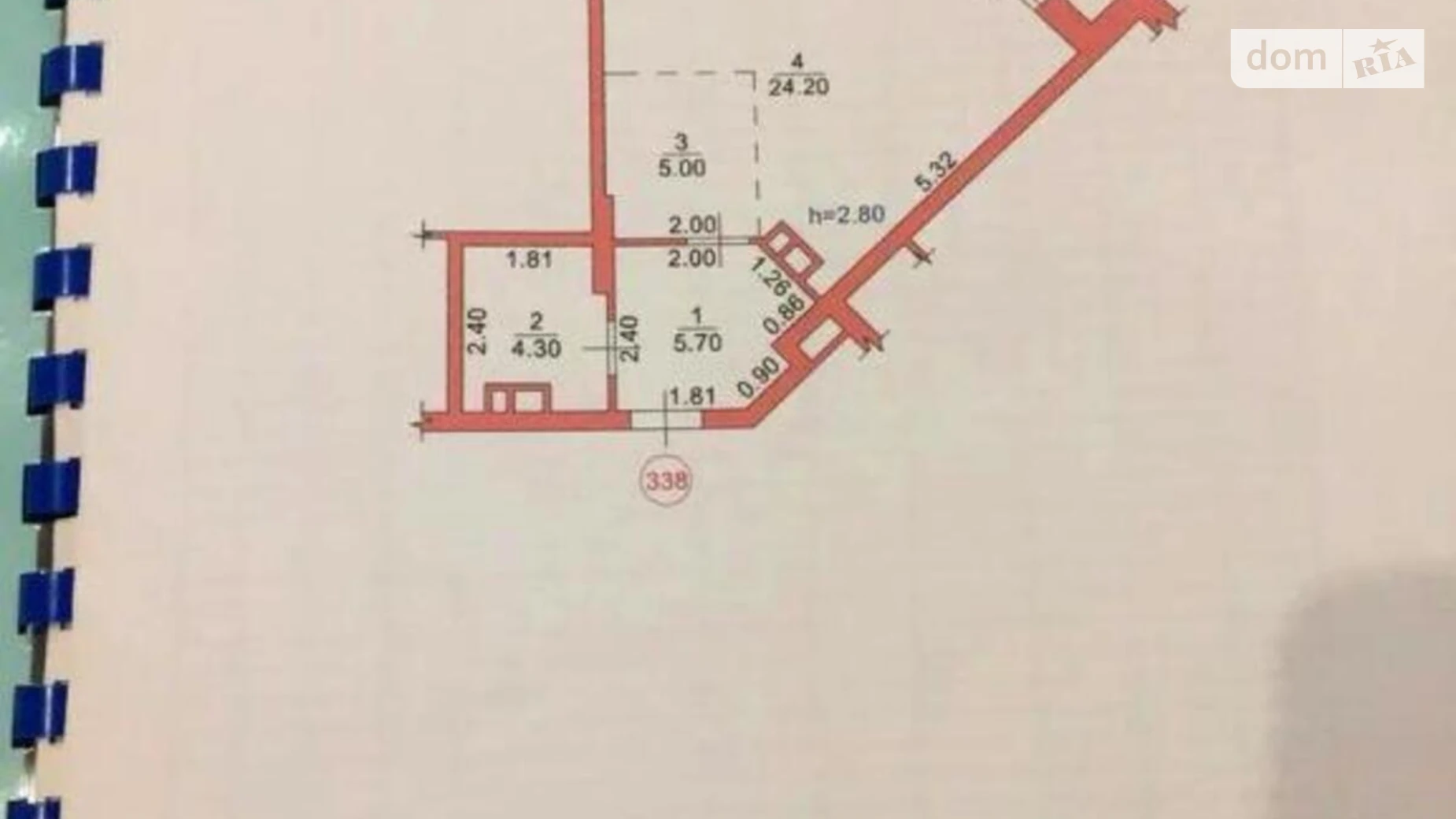 Продается 1-комнатная квартира 39.2 кв. м в Киеве, ул. Глубочицкая, 73-77 - фото 3