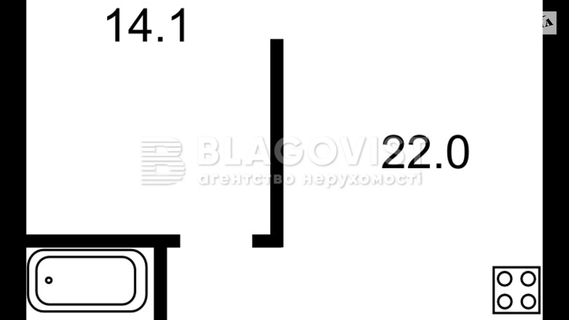 Продается 1-комнатная квартира 44 кв. м в, цена: 115000 $ - фото 2