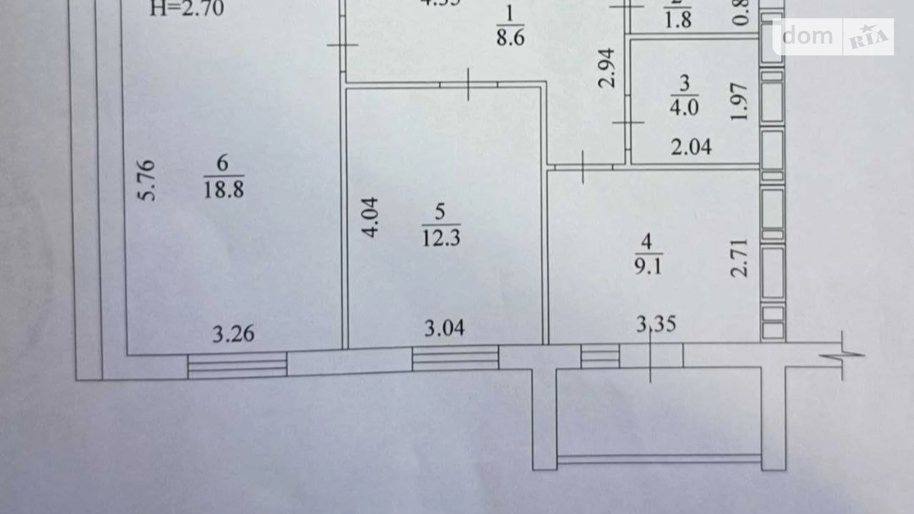 Продается 2-комнатная квартира 56.4 кв. м в Харькове, ул. Академика Барабашова, 12А - фото 2