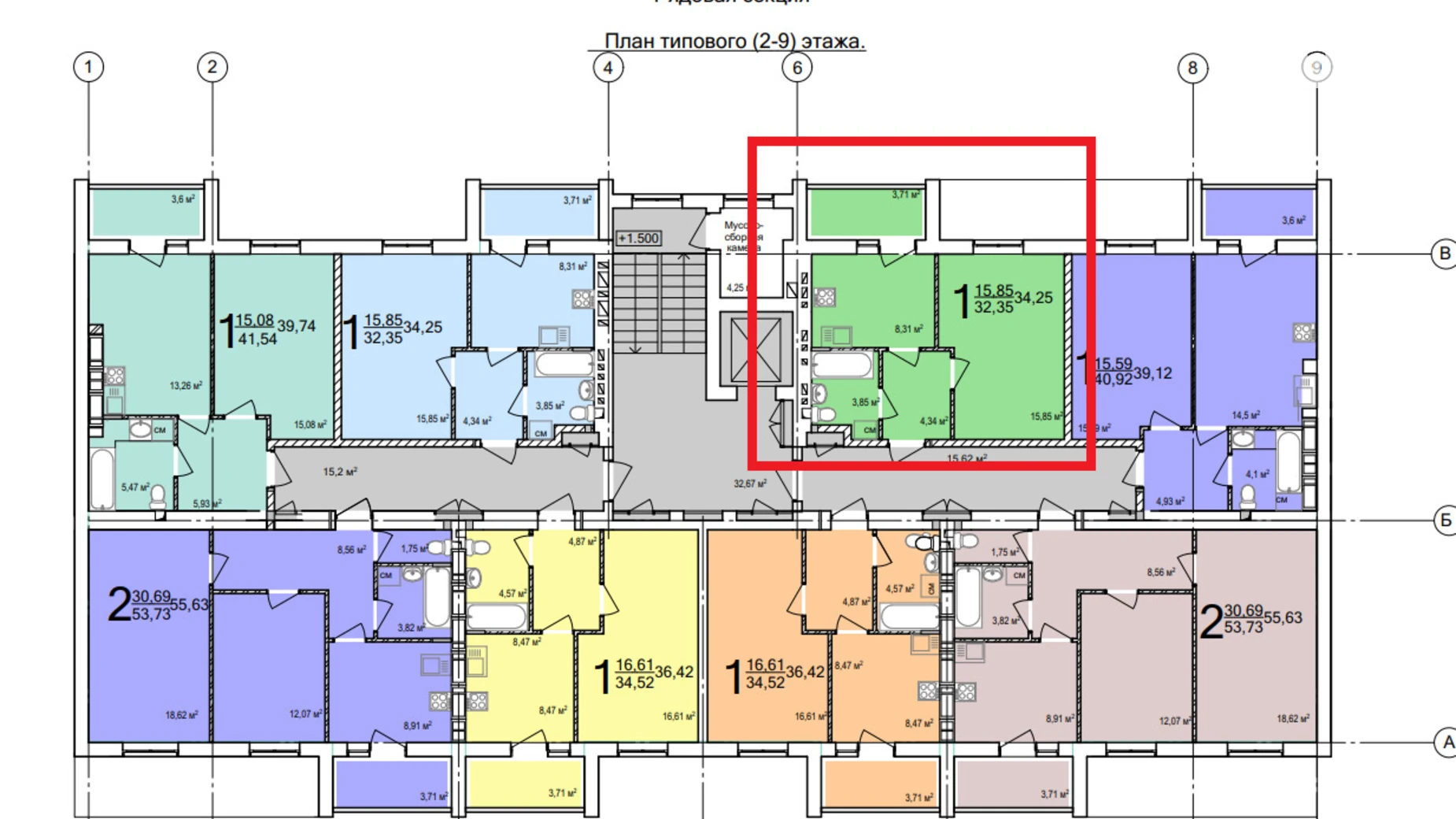 Продается 1-комнатная квартира 34.25 кв. м в Харькове, ул. Академика Барабашова, 14 - фото 2