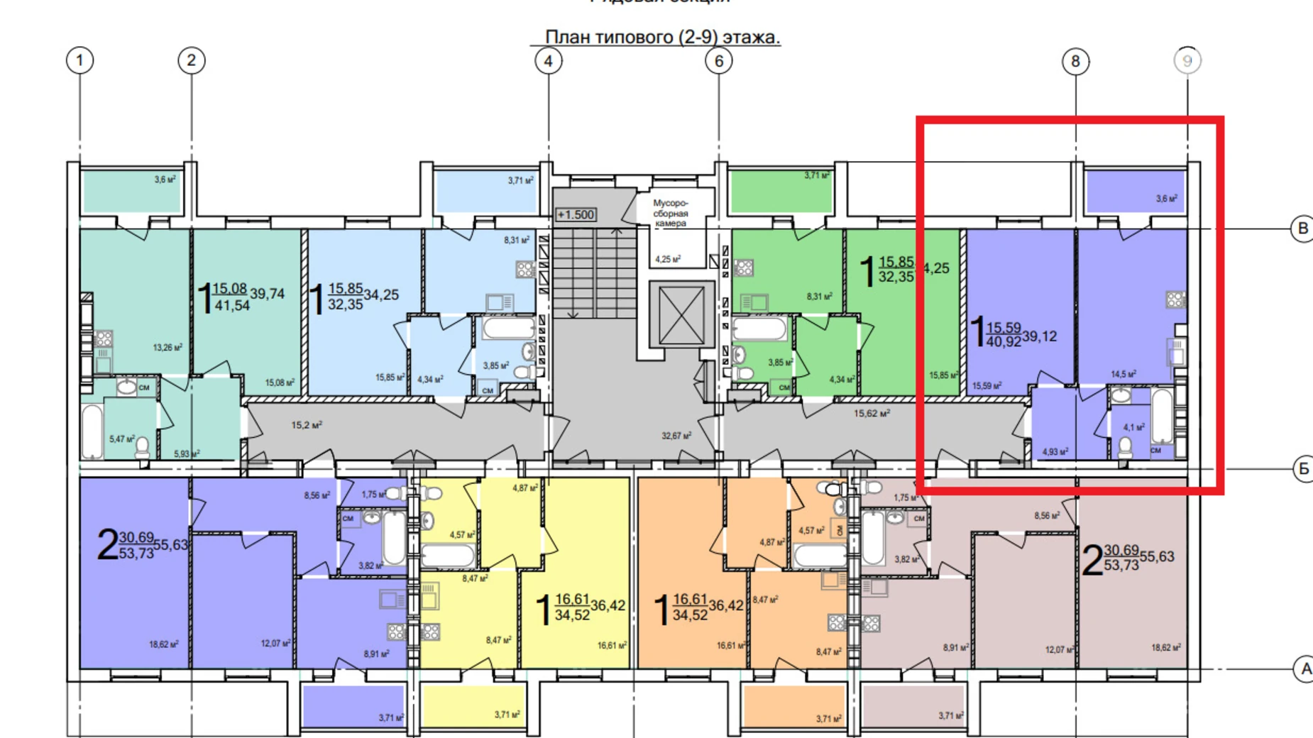 Продается 1-комнатная квартира 40.92 кв. м в Харькове, ул. Академика Барабашова, 14 - фото 3