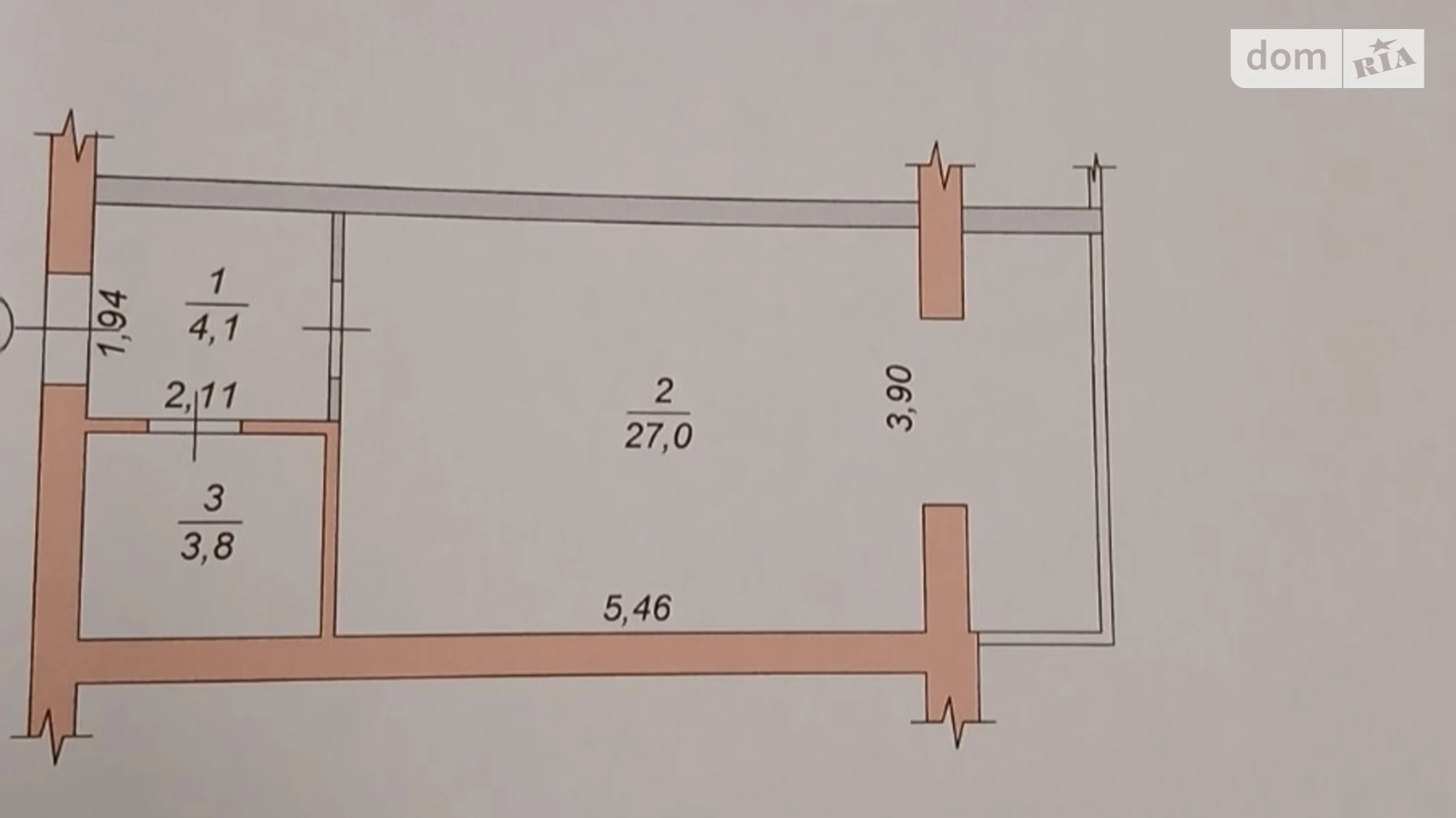 Продается 1-комнатная квартира 35 кв. м в Житомире, ул. Домбровского - фото 4