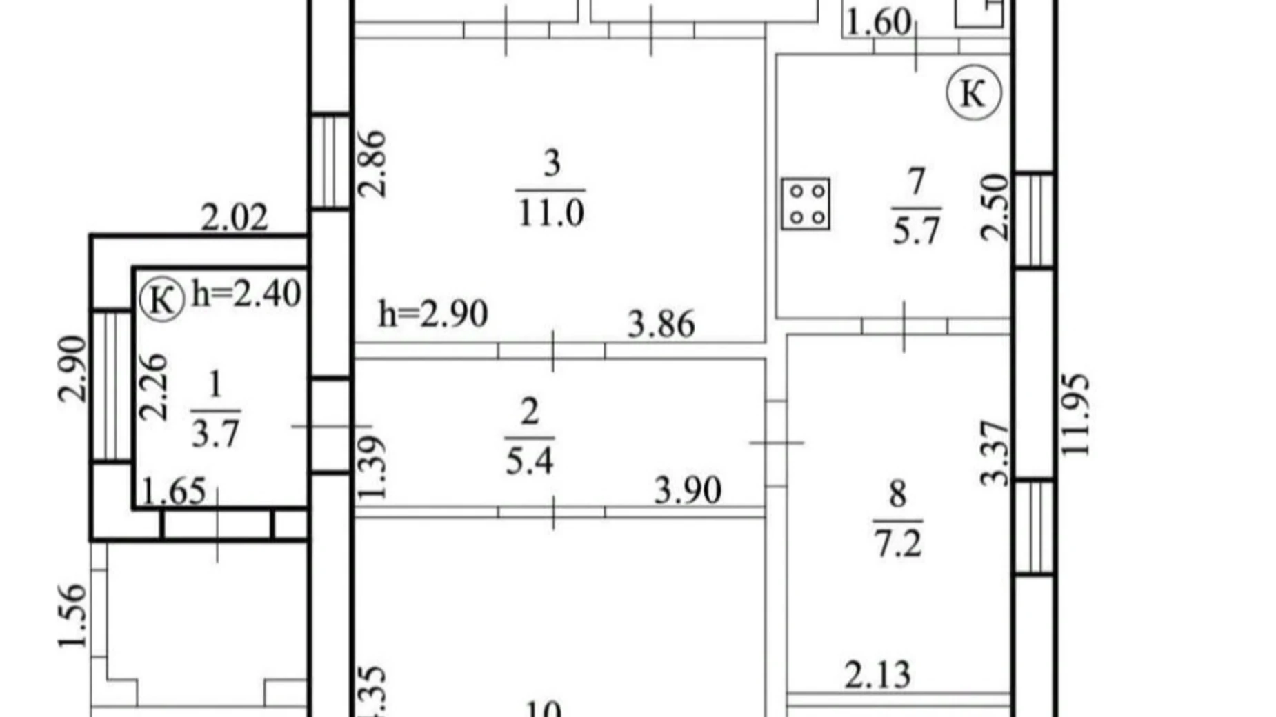 Продается одноэтажный дом 84 кв. м с верандой, цена: 58000 $ - фото 3