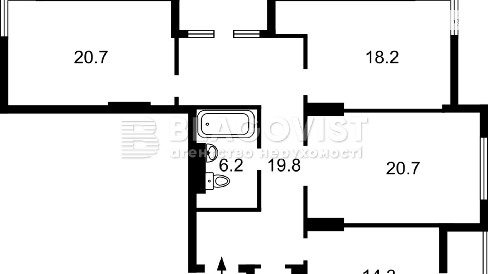Продается 3-комнатная квартира 115 кв. м в Киеве, ул. Михаила Максимовича, 3Г - фото 2