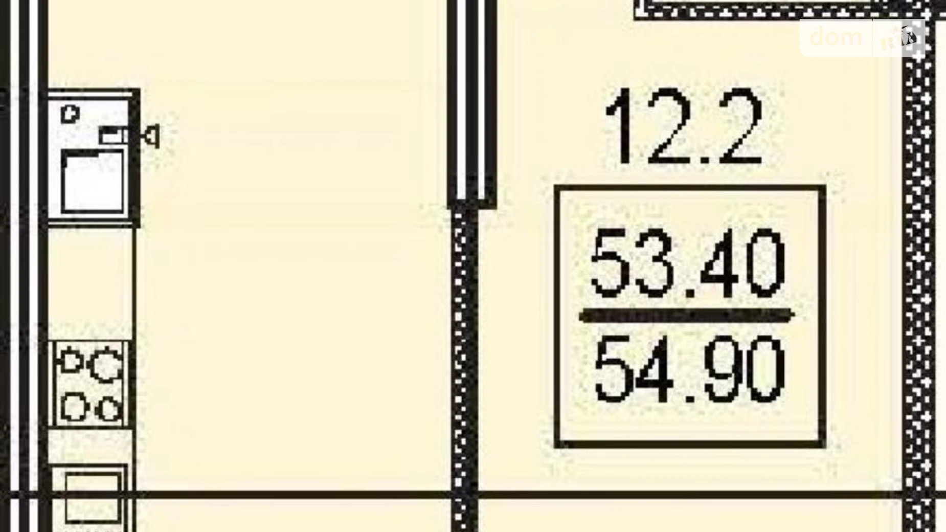 Продається 1-кімнатна квартира 54.9 кв. м у Одесі, вул. Дача Ковалевського, 5 корпус 1 - фото 2