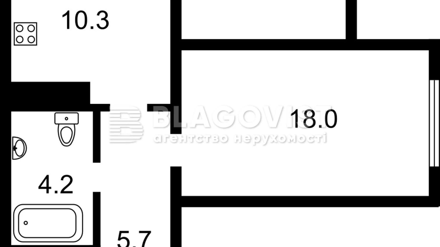 Продается 1-комнатная квартира 40 кв. м в Киеве, цена: 124999 $ - фото 2