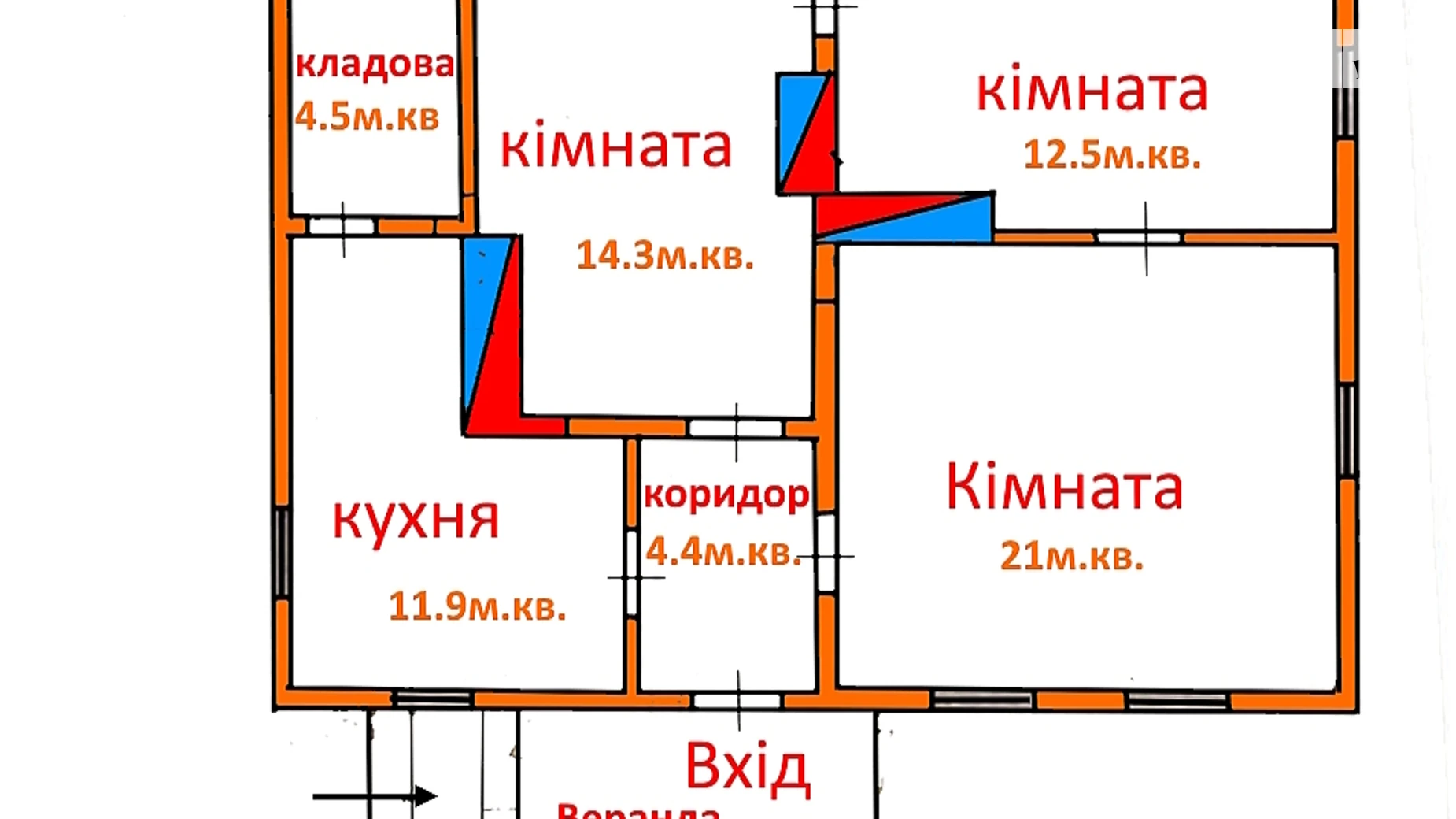 Продается одноэтажный дом 76.2 кв. м с баней/сауной, цена: 12000 $ - фото 2