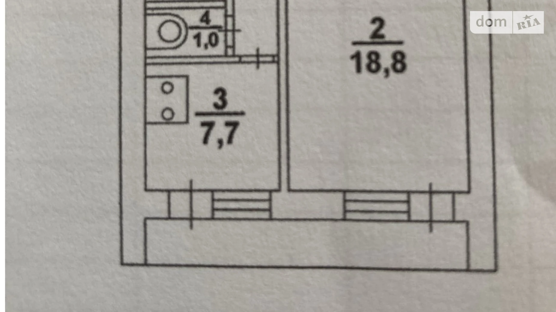 Продается 1-комнатная квартира 37.4 кв. м в Киеве, ул. Демеевская, 35Б - фото 4