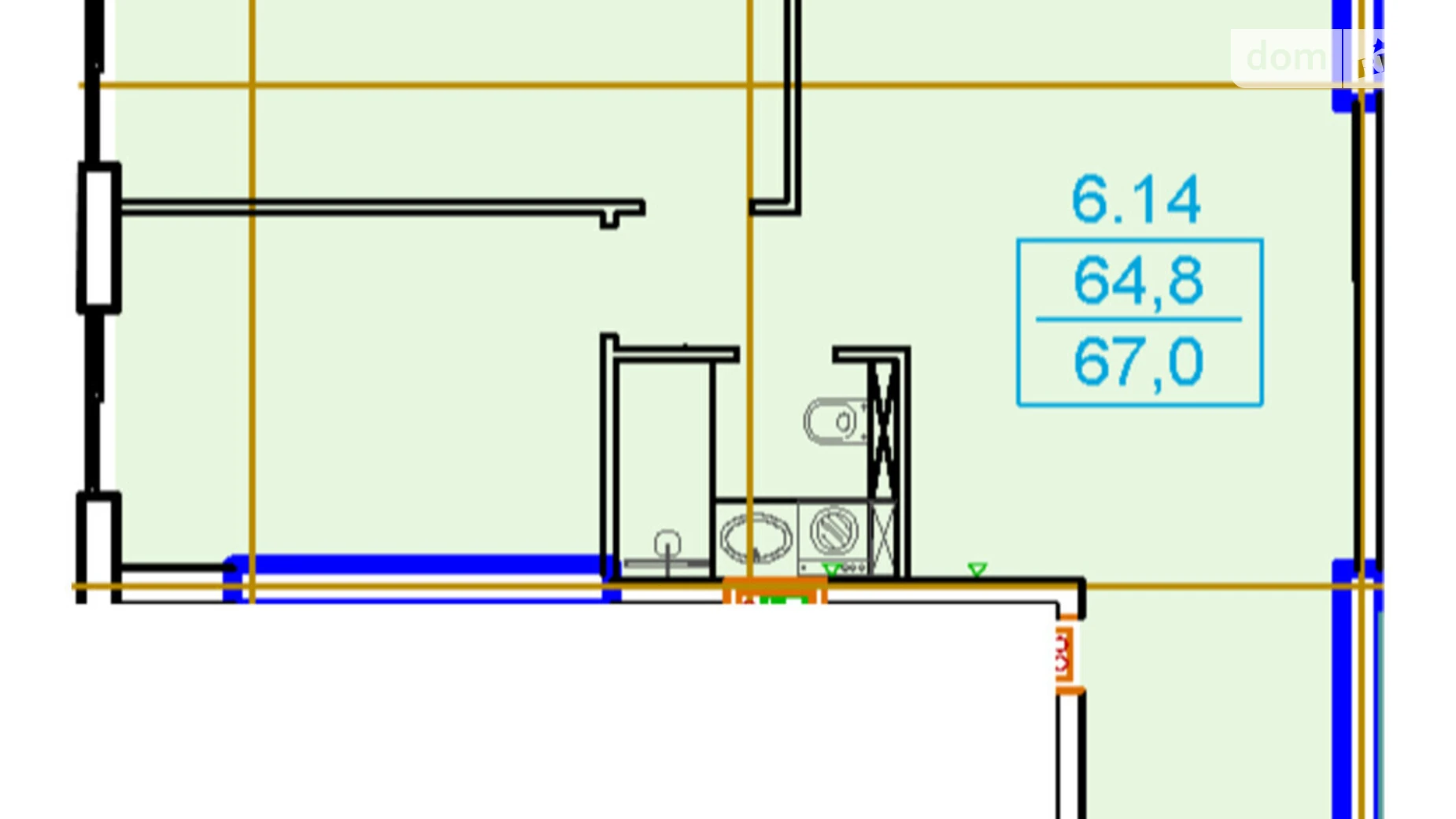 Продається 2-кімнатна квартира 67 кв. м у Одесі, цена: 80400 $ - фото 2