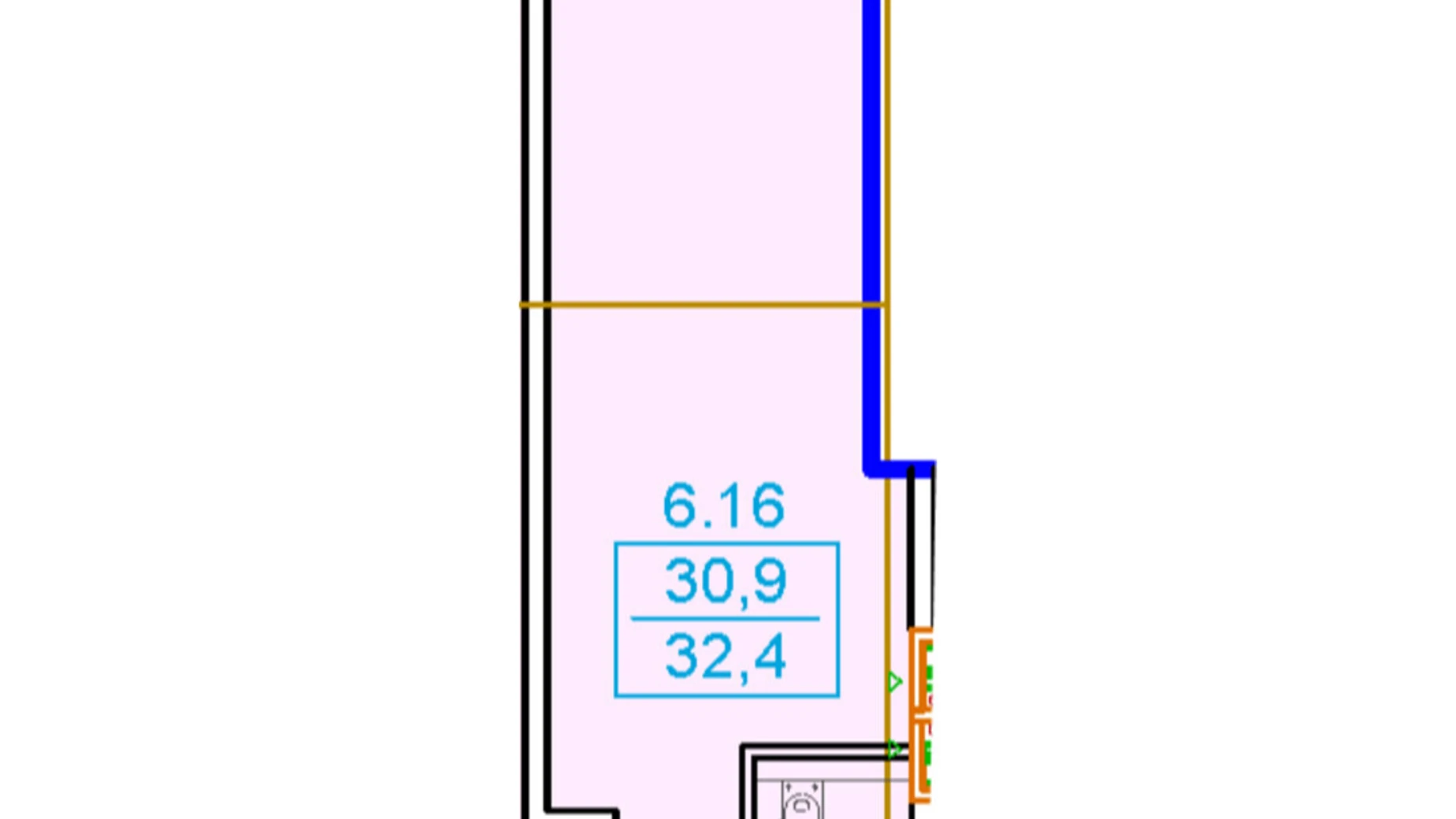 Продается 1-комнатная квартира 32.4 кв. м в Одессе, ул. Генуэзская, 1Ж - фото 2