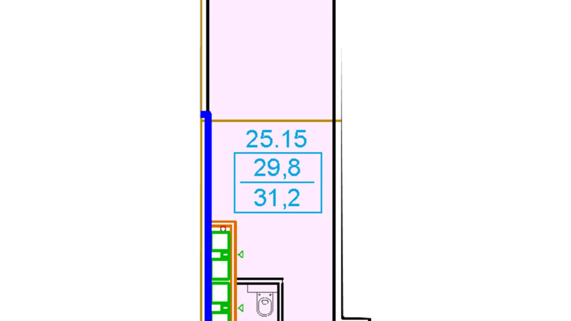 Продається 1-кімнатна квартира 31.2 кв. м у Одесі, цена: 40560 $ - фото 2