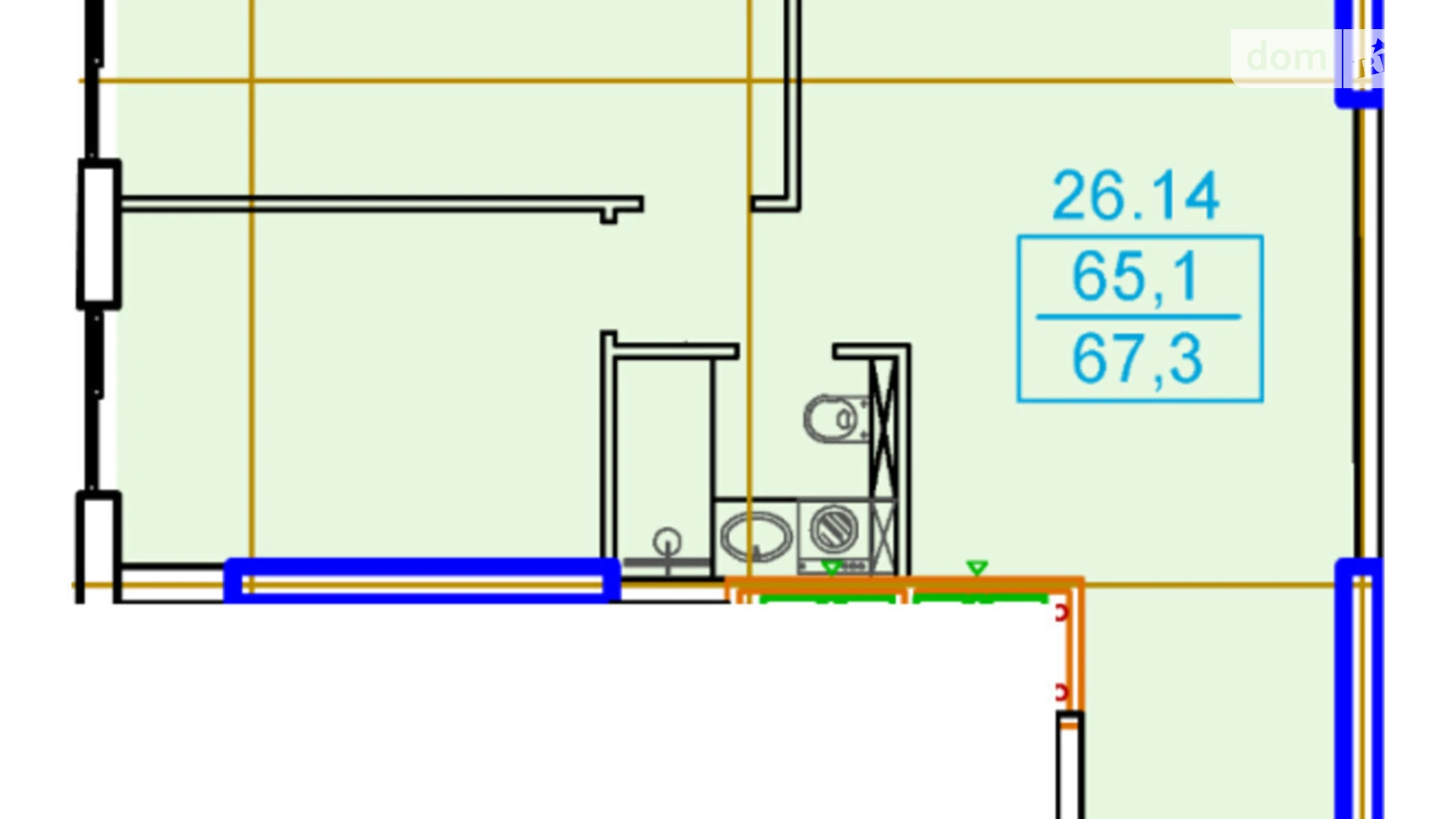 Продається 2-кімнатна квартира 67.3 кв. м у Одесі, цена: 80760 $ - фото 2