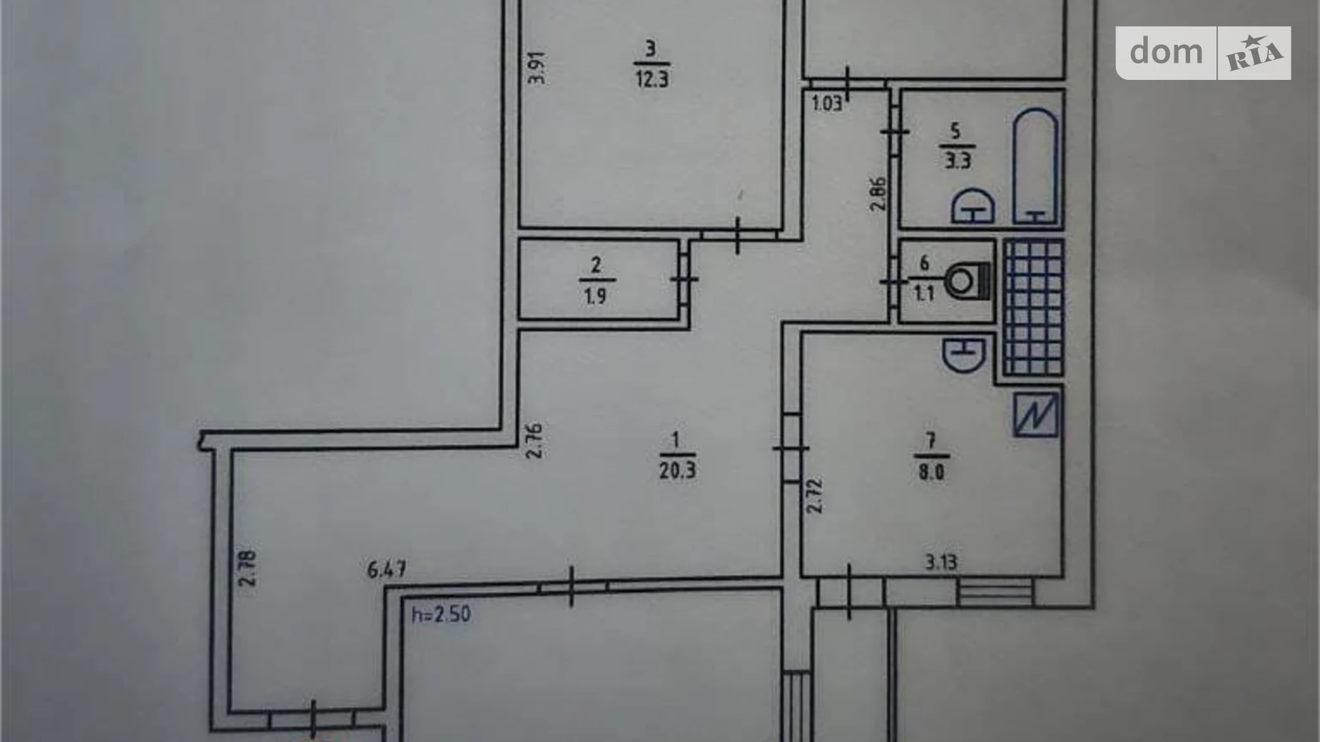 Продается 3-комнатная квартира 81.9 кв. м в, цена: 100000 $ - фото 2