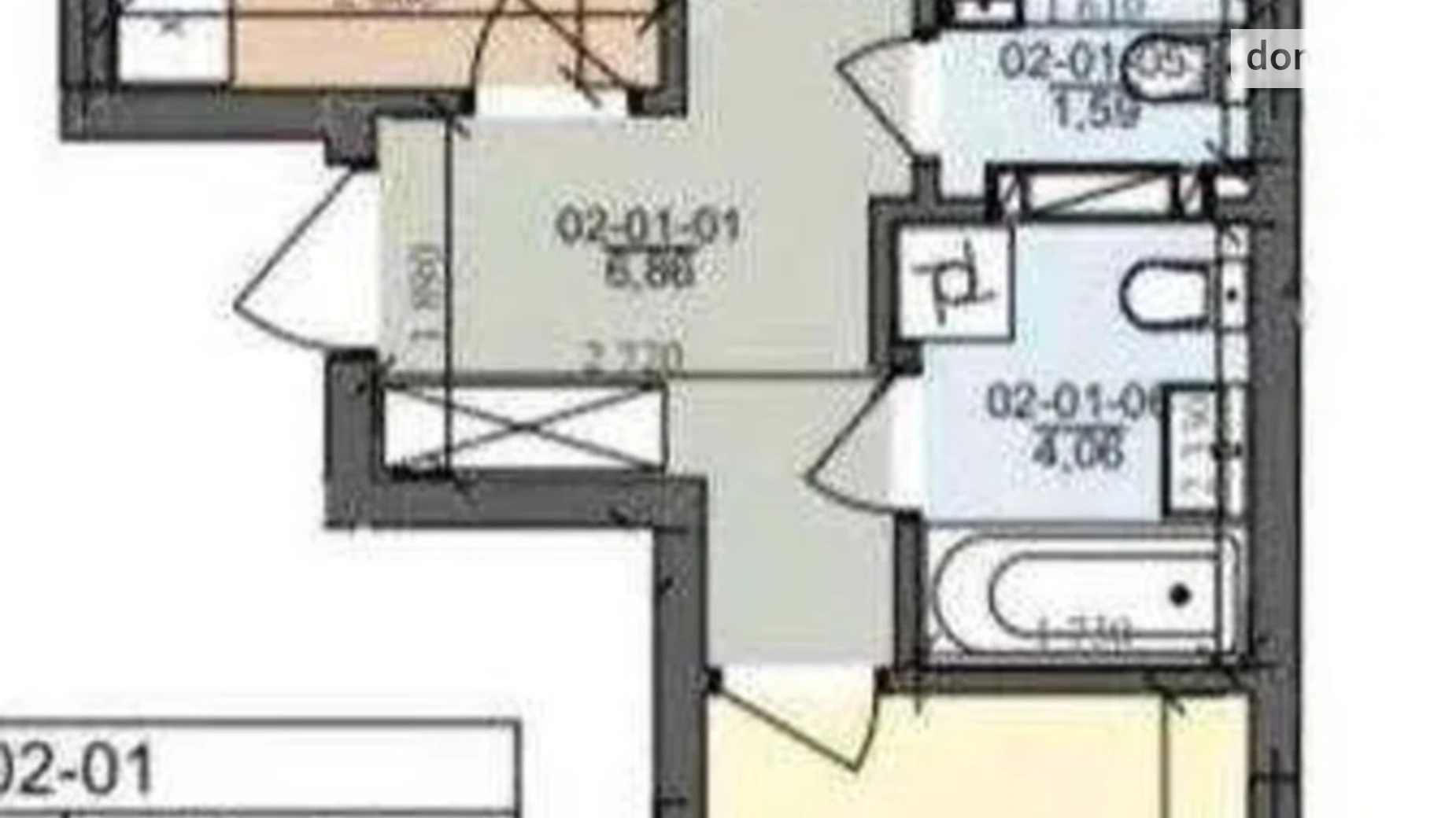 Продается 2-комнатная квартира 58 кв. м в Львове, ул. Трускавецкая, 48 - фото 4