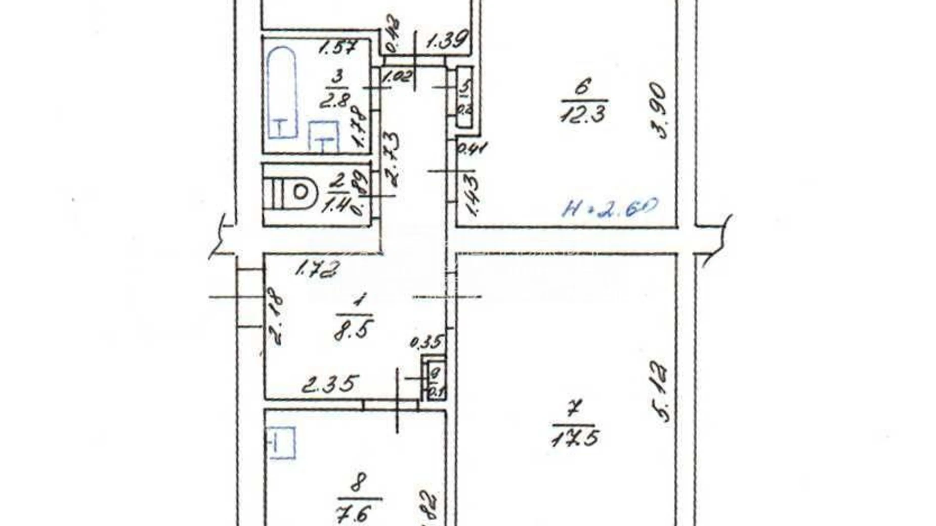Продается 3-комнатная квартира 60.6 кв. м в Харькове, ул. Старопрудная, 8 - фото 3