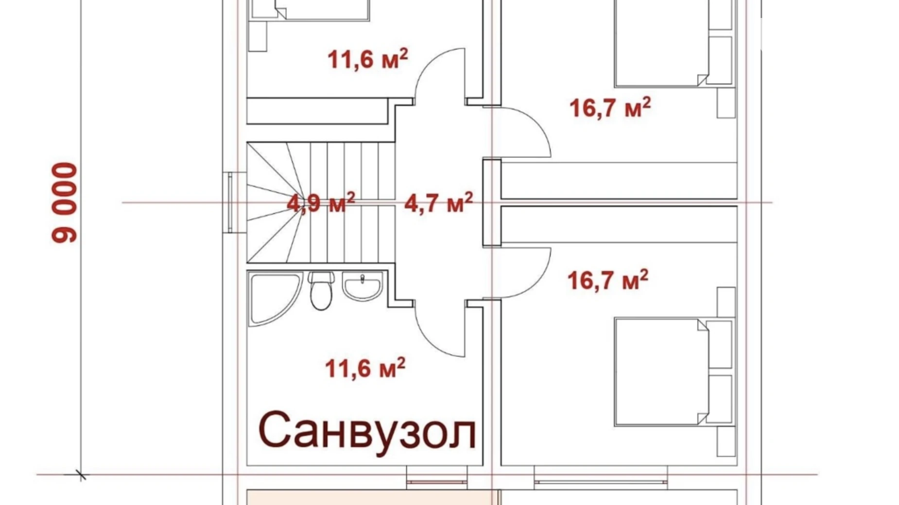 Продается дом на 2 этажа 134 кв. м с баней/сауной, цена: 108000 $ - фото 3