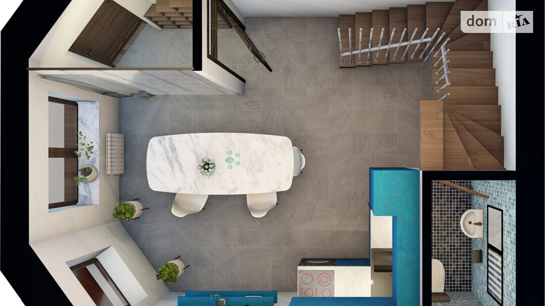 Продається 1-кімнатна квартира 55.5 кв. м у Броварах, вул. Спортивна, 1 - фото 2