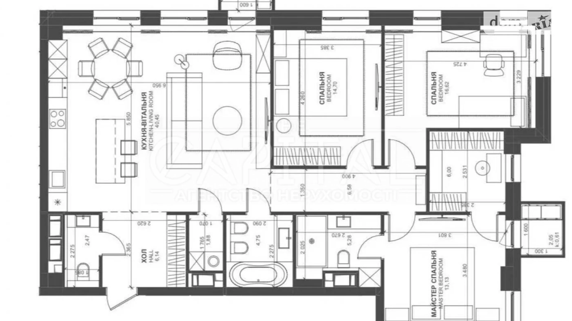 Продается 3-комнатная квартира 119.6 кв. м в Киеве, ул. Василия Тютюнника, 39 - фото 5