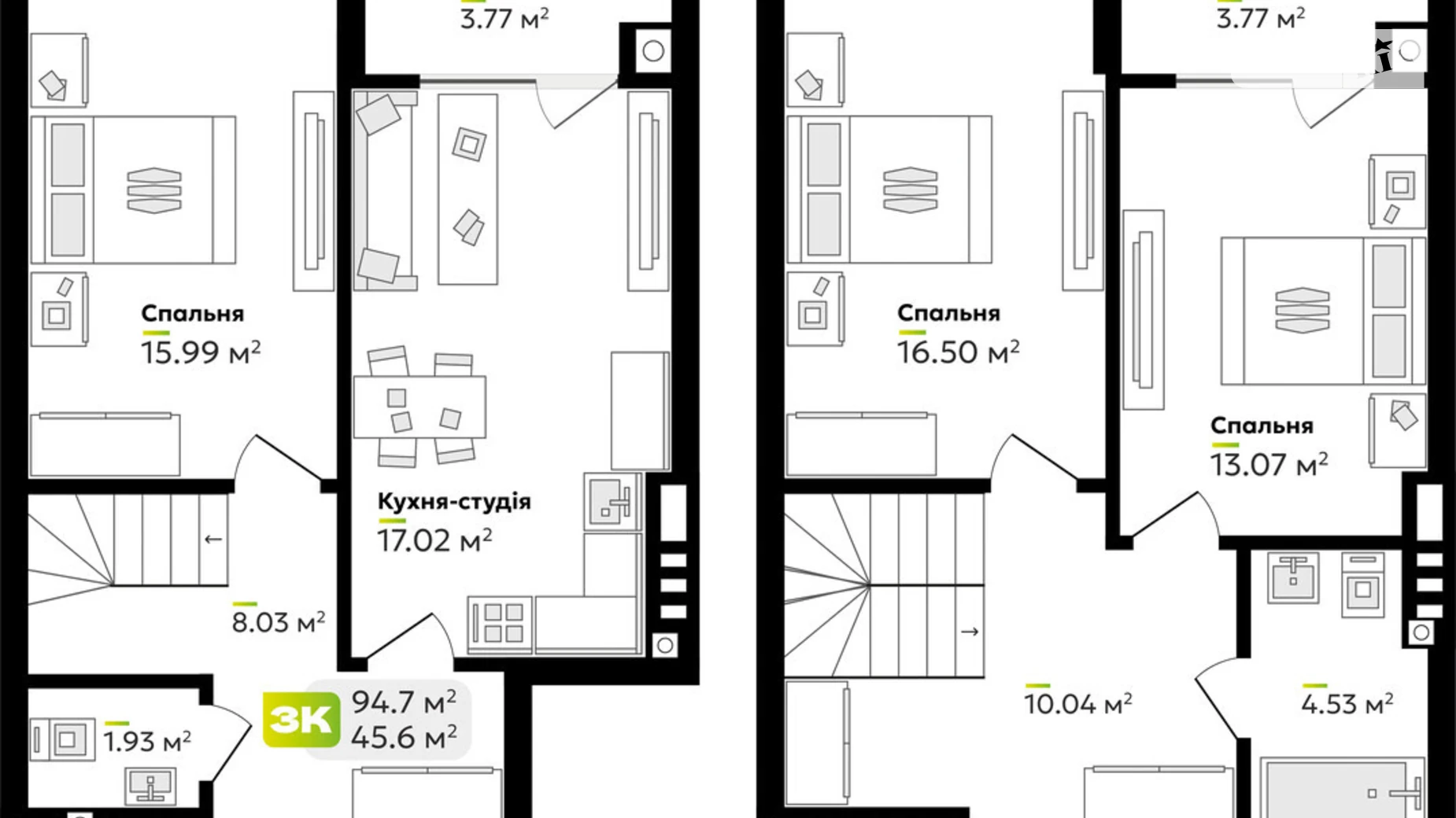 Продается 3-комнатная квартира 94.65 кв. м в Львове, ул. Венгерская, 12 - фото 2