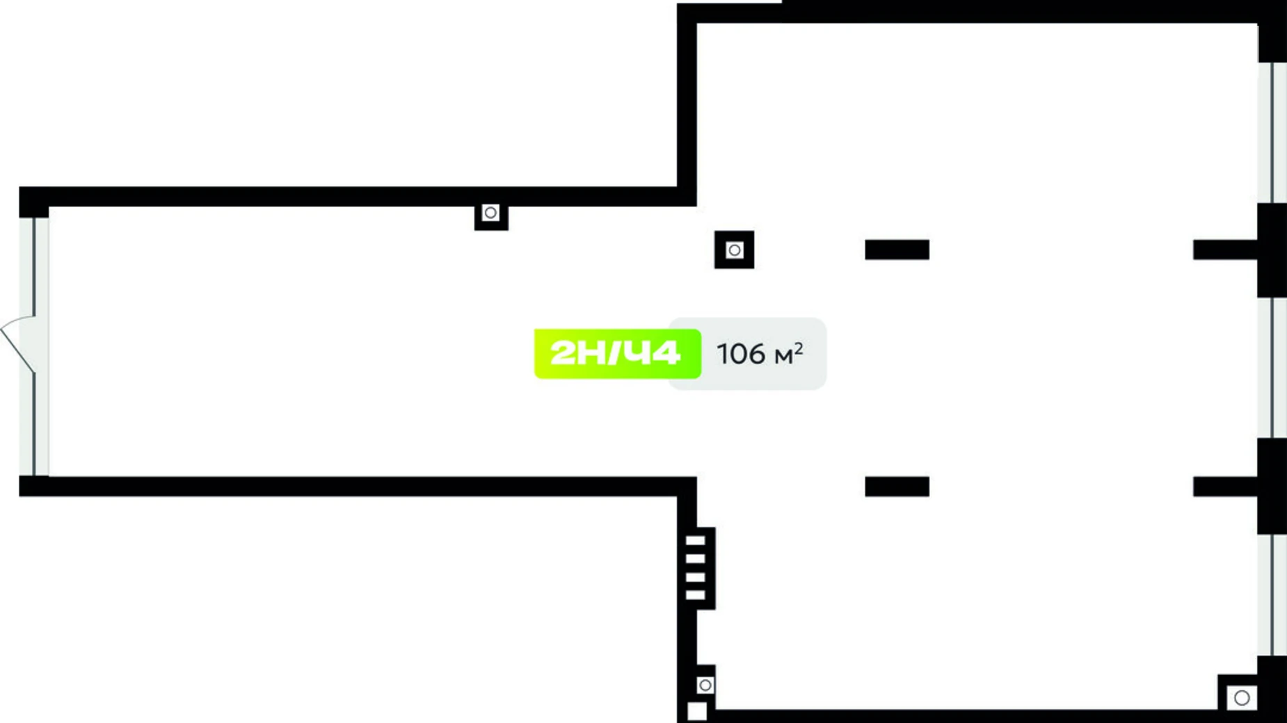 Продается офис 106 кв. м в бизнес-центре, цена: 265000 $ - фото 2