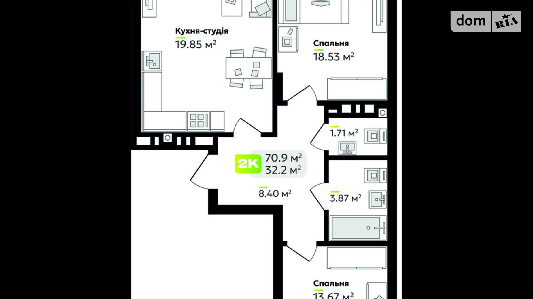 Продается 2-комнатная квартира 70.9 кв. м в Львове, ул. Венгерская, 12 - фото 2