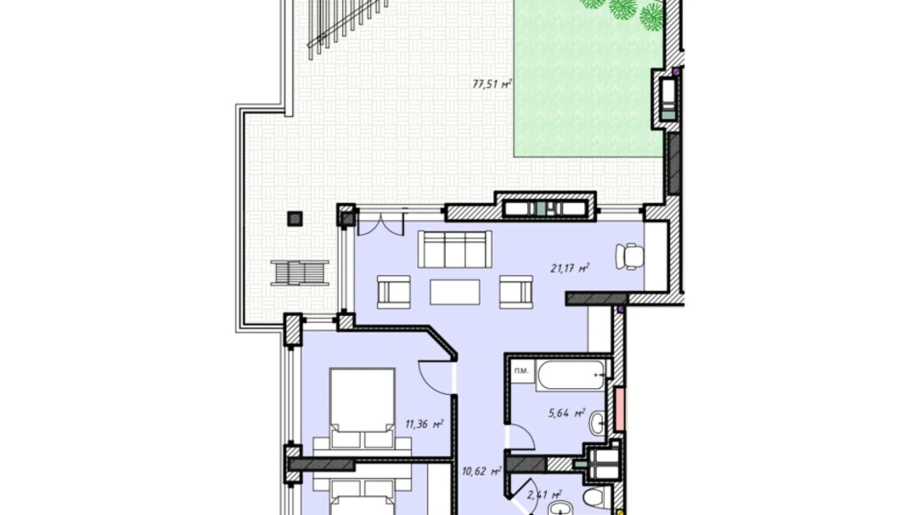 Продается 3-комнатная квартира 127.63 кв. м в Ровно, ул. Степана Бандеры, 12Б - фото 2