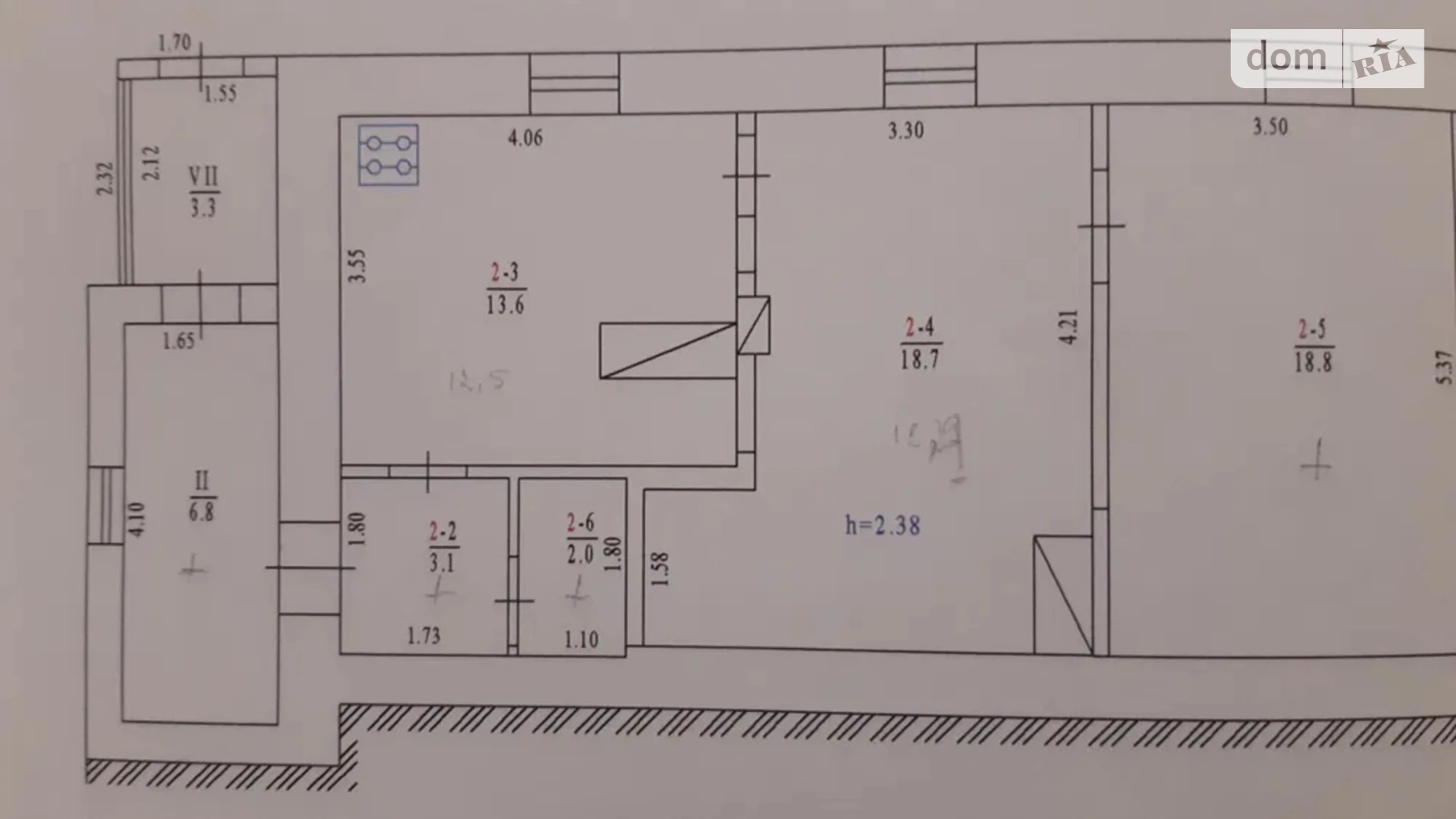 Продается 2-комнатная квартира 65 кв. м в Полтаве, ул. Шолом-Алейхема, 57 - фото 3